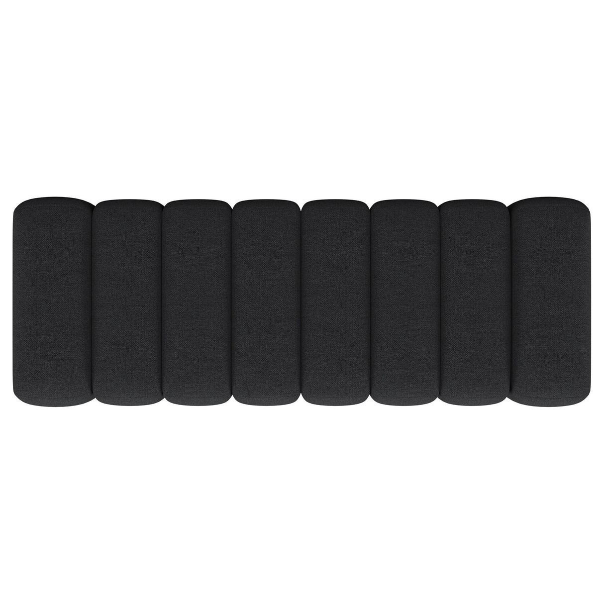 Modern Upholstered Tufted Accent Bench & Round Legs