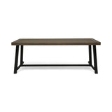 Outdoor Dining Table - Gray / Rustic Metal