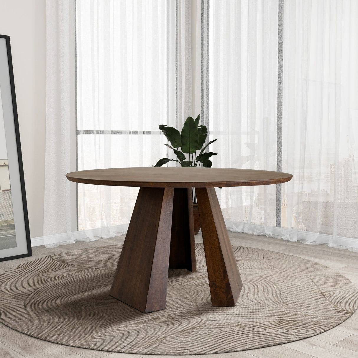 Bolton - Round Dining Table - Walnut