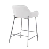 Daniella - Stylish Contemporary Fixed Height Counter Stool (Set of 2)