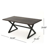 Rolando - Outdoor Aluminum Dining Table With Steel Frame