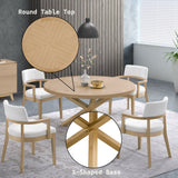 Kasem - Round Table With Matching Chair Dining Room Set