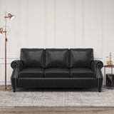 Contemporary 3 Seater Sofa With Nailhead Trim