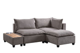 Madison - Fabric Reversible Sectional Sofa Ottoman