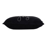 Velvet Pillow With Embroidered Joy And Frosty Snowflake, For Christmas Halloween Holiday Decor (Set of 2)