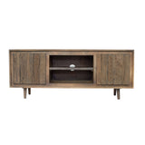 TV Cabinet With Recycle Wood 2 Door - Brown