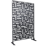 Decorative Freestanding Metal Privacy Screen For Indoor & Outdoor Use
