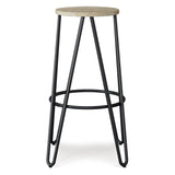 Simeon - Multifunctional Metal Stool With Wood Seat