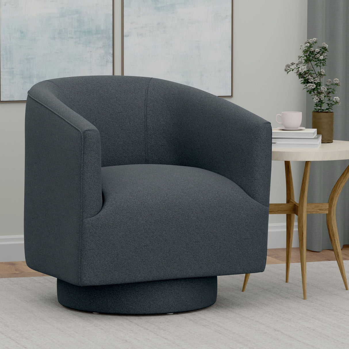 Accent Chair With Swivel Function