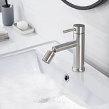 2 Mode Bathroom Faucet With 360 Degree Rotating Aerator For Sink