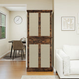 4 Door Storage Cabinet With 1 Drawer, With 4 Adjustable Inner Shelves