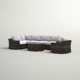 Stylish Sofa Seating Group With Cushions Perfect For Outdoor Gatherings