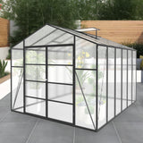Gain Height Windproof Aluminum Greenhouse With Raised Base