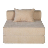 Convertible Floor Sofa Bed With Fixed Shape Frame For Living Room