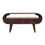 Solid Wood Circular TV Stand