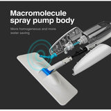 Superfine Fiber Washable Mat Spray Mop With 300Ml Reusable Bottle For Various Floors - Blue