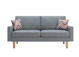 Bahamas - Minimalistic Sofa With 2 Throw Pillows