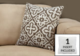 Decorative Throw Pillow, Square, Insert Included, Hypoallergenic Polyester, Modern