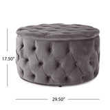 Modern Glam Ottoman Velvet