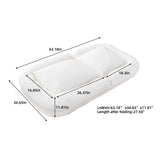 Contemporary Folding Sofa Chair With 5 Adjustable Positions For Gaming, Meditation, And Relaxation