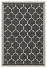 Sunshine - 5'3" X 7'3" Indoor & Outdoor Area Rug Polypropylene - Anthracite