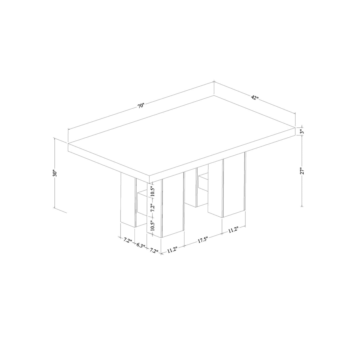 Jhoanna - Dining Table - Black