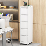 Drawer Metal Locking Vertical File Cabinet With Wheels Heavy Duty Lockable Storage