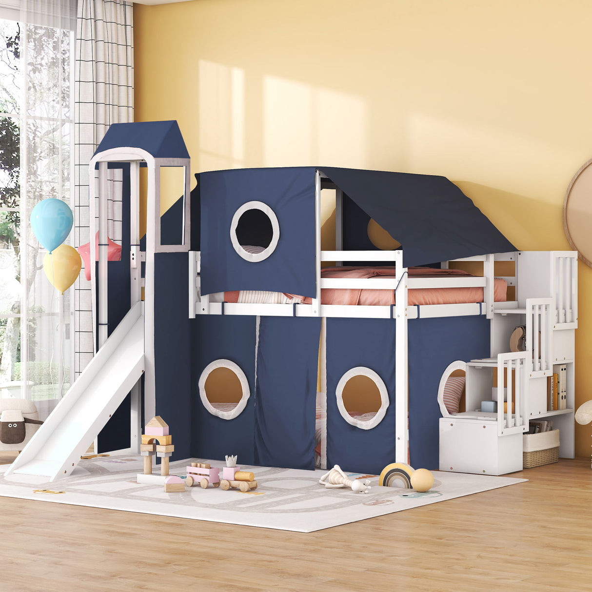 Loft Bed With Tent And Tower