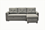 Convertible L Shaped Sectional Sleeper Sofa Bed, Saving Pull Out Couch