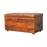 Buffalo - Leather Storage Trunk