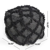 Jumanji - Handcrafted Wool And Cotton Pouf - Brown