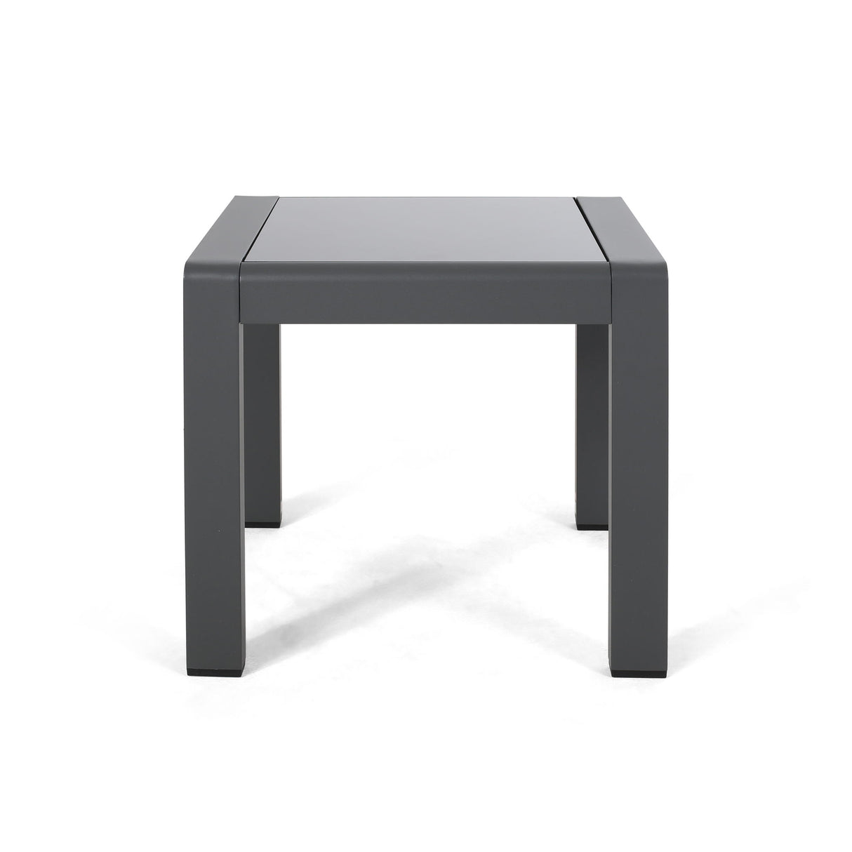Cape Coral - Contemporary Side Table With Frosted Glass Top