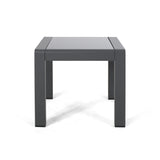 Cape Coral - Contemporary Side Table With Frosted Glass Top