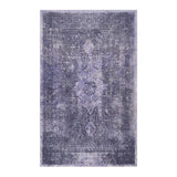 Maval - 6' X 9' Washable Area Rug - Anthracite