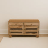 Shutter Shoe Rack With 2 Drawers - Beige