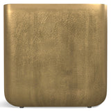 Bassett - Cast Aluminum Side Table - Brown