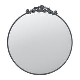 Classic Design Mirror With Baroque Inspired Frame For Bathroom, Entryway Console Lean Against Wall