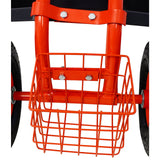 Rolling Garden Scooter Cart Seat With Wheels, 360 Swivel Seat, Tool Tray