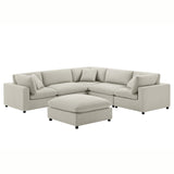 Cassandra - Modular 6 Piece Sectional - Beige
