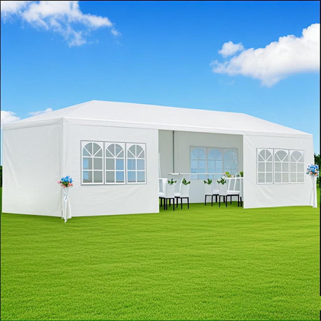 10X20' Outdoor Garden Gazebo Wedding Party Tent Canopy Marquee With Removable Sidewalls