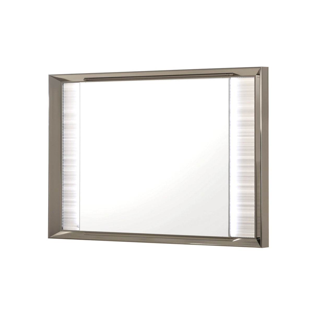 Star - Mirror With Built In LED And Frame - White