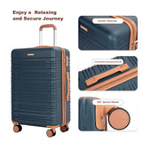 5 Piece Set Hard Case Spinner Wheels Luggage Sets With Tsa Lock