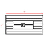 Rectangular Fire Pit With Frame Elegant Design