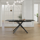Modern Retractable Sintered Stone Dining Table