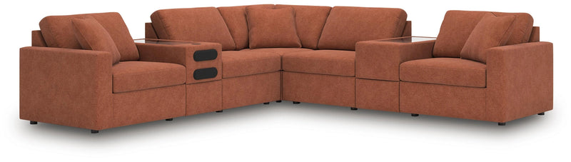 Modmax Balanced Sectional with Audio and Storage Consoles
