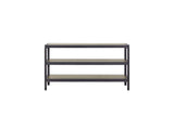 Console Table With Metal Insets - Black