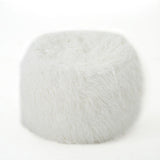 Mahin - Rounded 5 Foot Bean Bag Cozy Modern Design - White
