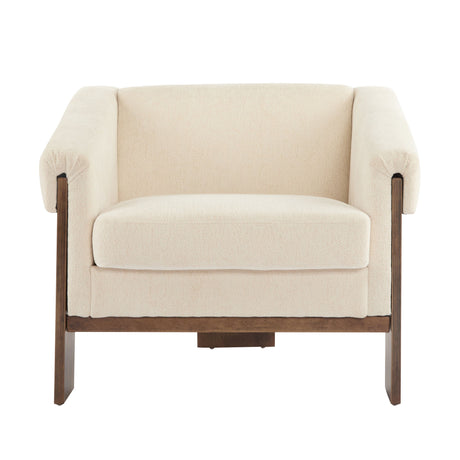 Sierra - Vintage Modern Accent Chair With Deep Cushions And Wide Armrests