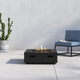 Reinforced - Propane & Gas Fire Pit Table - Charcoal