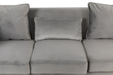 Bayberry - Velvet Sofa With 3 Pillows